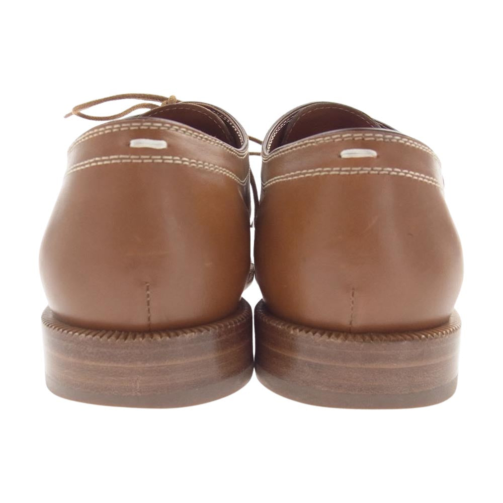 MAISON MARGIELA メゾンマルジェラ 17SS S58WQ0031 TABI タビ 足袋 レースアップ レザー シューズ ライトブラウン系 37【中古】