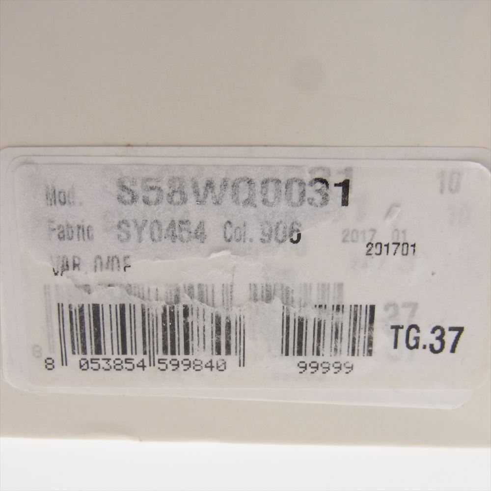 MAISON MARGIELA メゾンマルジェラ 17SS S58WQ0031 TABI タビ 足袋 レースアップ レザー シューズ ライトブラウン系 37【中古】