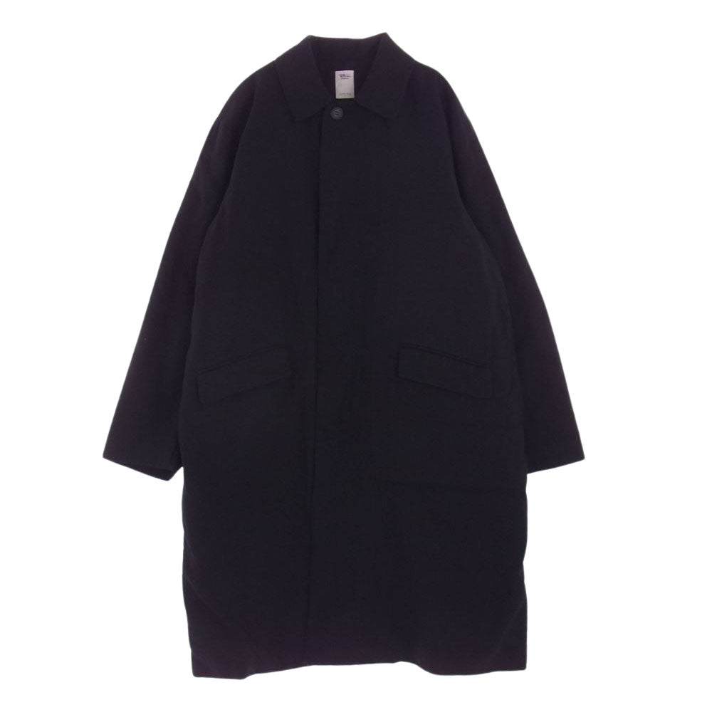 Ron Herman ロンハーマン 23SS Linen Wool Washer Coatリネン ウール ウォッシャー ステンカラーコート ブラック系 L【新古品】【未使用】【中古】