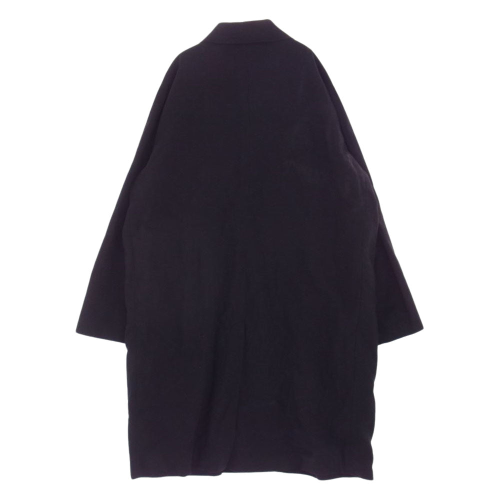 Ron Herman ロンハーマン 23SS Linen Wool Washer Coatリネン ウール ウォッシャー ステンカラーコート ブラック系 L【新古品】【未使用】【中古】