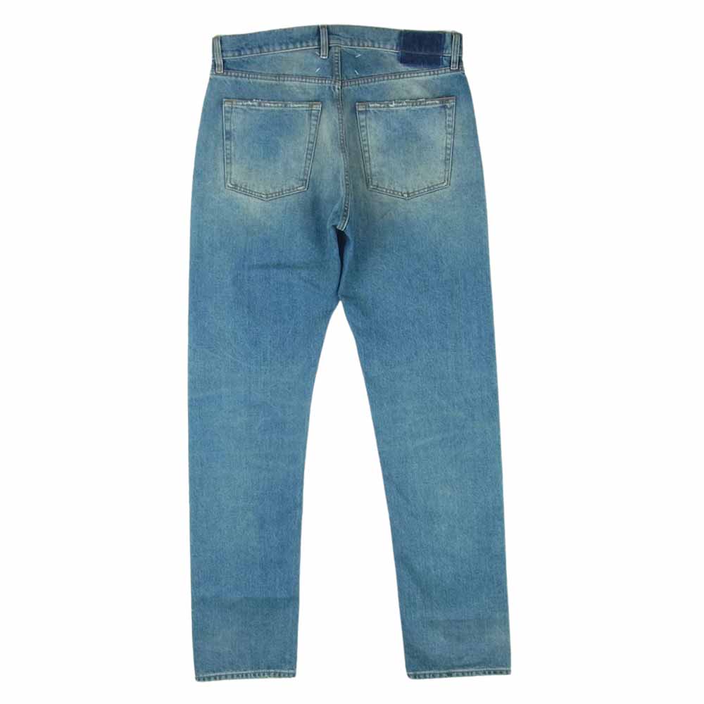 MAISON MARGIELA メゾンマルジェラ 23AW S67LA0027 5 POCKETS PANTS 5ポケット デニム パンツ ジーンズ ユーズド加工 インディゴブルー系 34【美品】【中古】