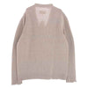 MAISON MARGIELA メゾンマルジェラ 23SS S50GP0276 10ライン 国内正規品 ダメージ加工 Vネック カーディガン 四つタグ  ベージュ系 S【新古品】【未使用】【中古】
