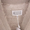 MAISON MARGIELA メゾンマルジェラ 23SS S50GP0276 10ライン 国内正規品 ダメージ加工 Vネック カーディガン 四つタグ  ベージュ系 S【新古品】【未使用】【中古】