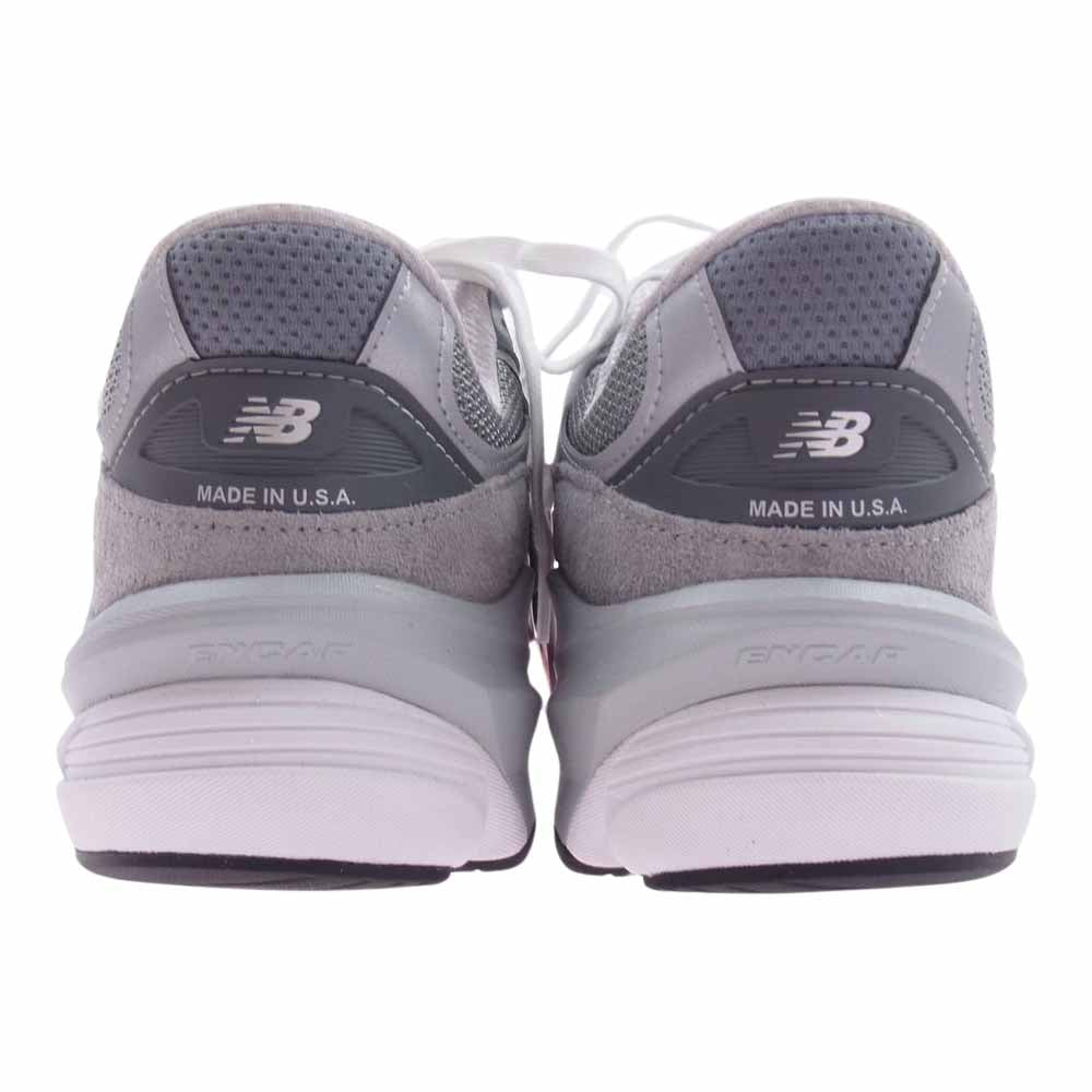 NEW BALANCE ニューバランス Made in USA 990 v6 GL6 メッシュ スエード スニーカー グレー系 27.5cm【新古品】【未使用】【中古】