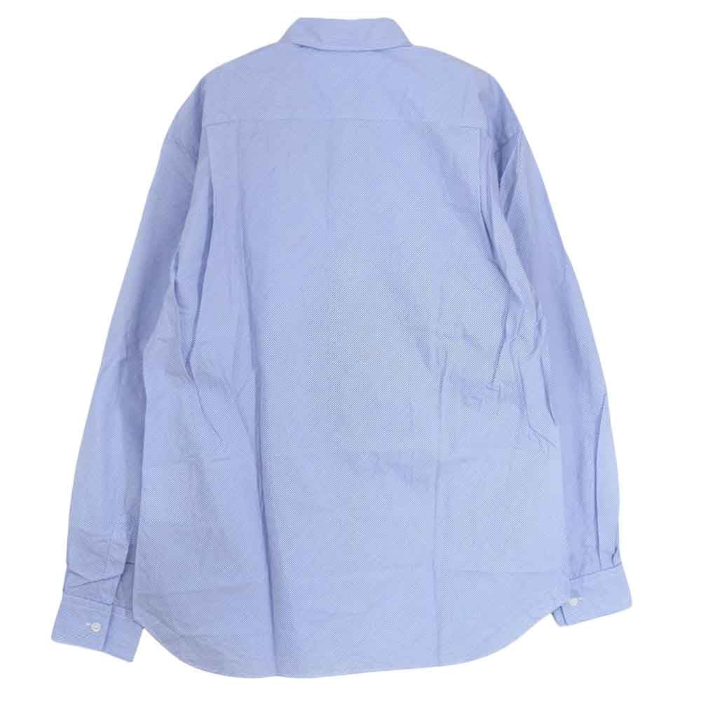 COMME des GARCONS コムデギャルソン SHIRT シャツ CDGS2BS FOREVER フォーエバー レジメンタル ストライプ 長袖 シャツ ブルー系 XS【中古】