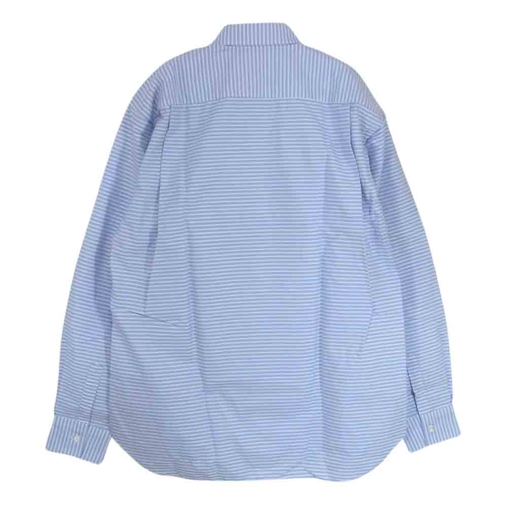 COMME des GARCONS コムデギャルソン SHIRT シャツ CDGS2HS FOREVER フォーエバー ストライプ 長袖 シャツ ホワイト系 ブルー系 XS【中古】