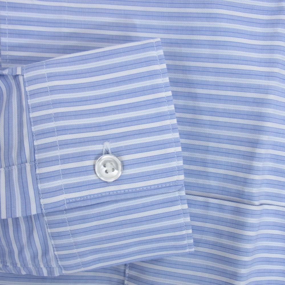 COMME des GARCONS コムデギャルソン SHIRT シャツ CDGS2HS FOREVER フォーエバー ストライプ 長袖 シャツ ホワイト系 ブルー系 XS【中古】