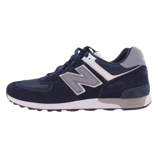 NEW BALANCE ニューバランス M576PMN MADE IN ENGLAND 英国製 オールピッグスキンスエード 30周年 ローカット スニーカー ネイビー ネイビー系 26cm【美品】【中古】