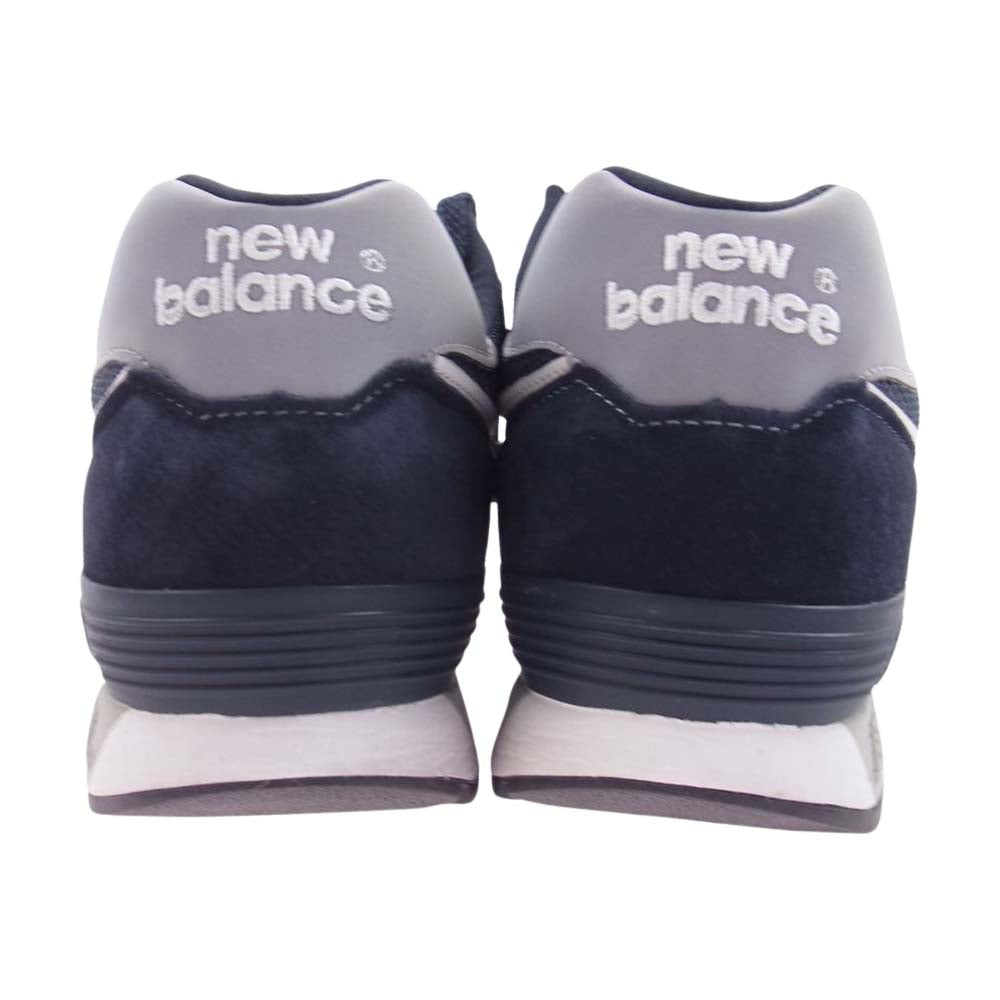 NEW BALANCE ニューバランス M576PMN MADE IN ENGLAND 英国製 オールピッグスキンスエード 30周年 ローカット スニーカー ネイビー ネイビー系 26cm【美品】【中古】