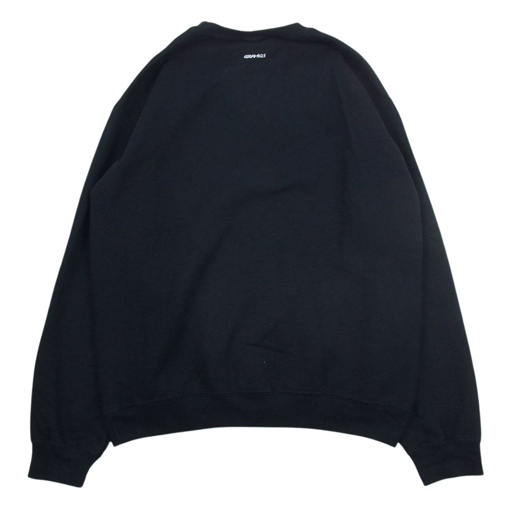 Gramicci グラミチ One Point Crew Sweat クルー スエット ブラック系 M【中古】