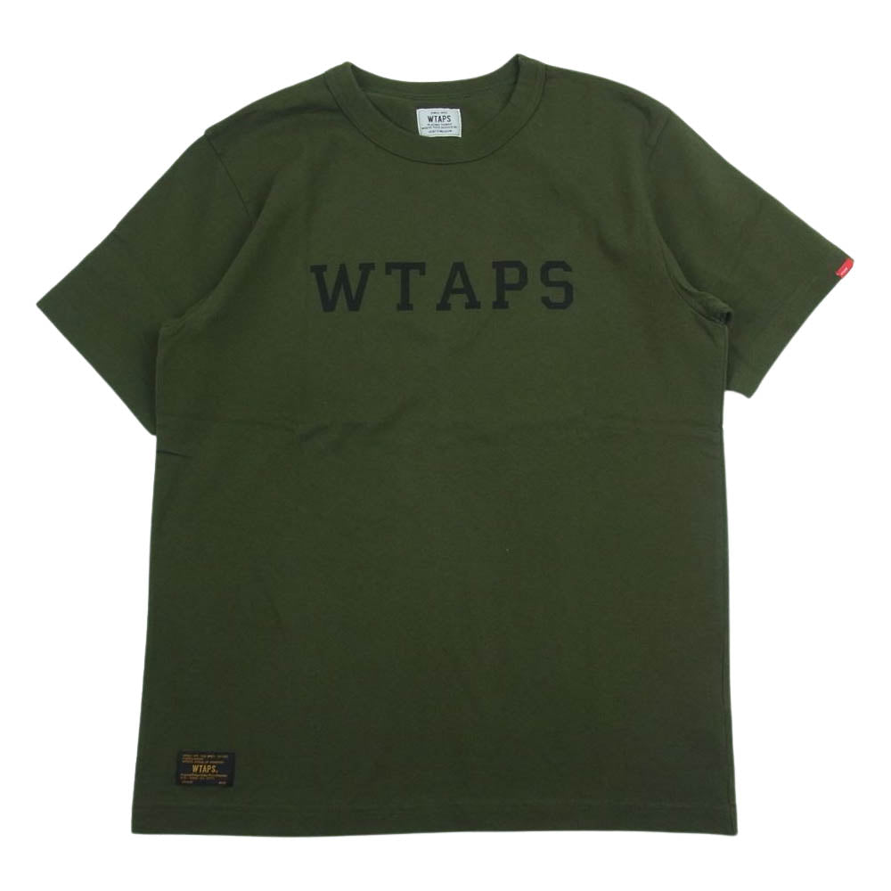 WTAPS ダブルタップス DESIGN SS 08 TEE プリント Tシャツ モスグリーン系 M【中古】