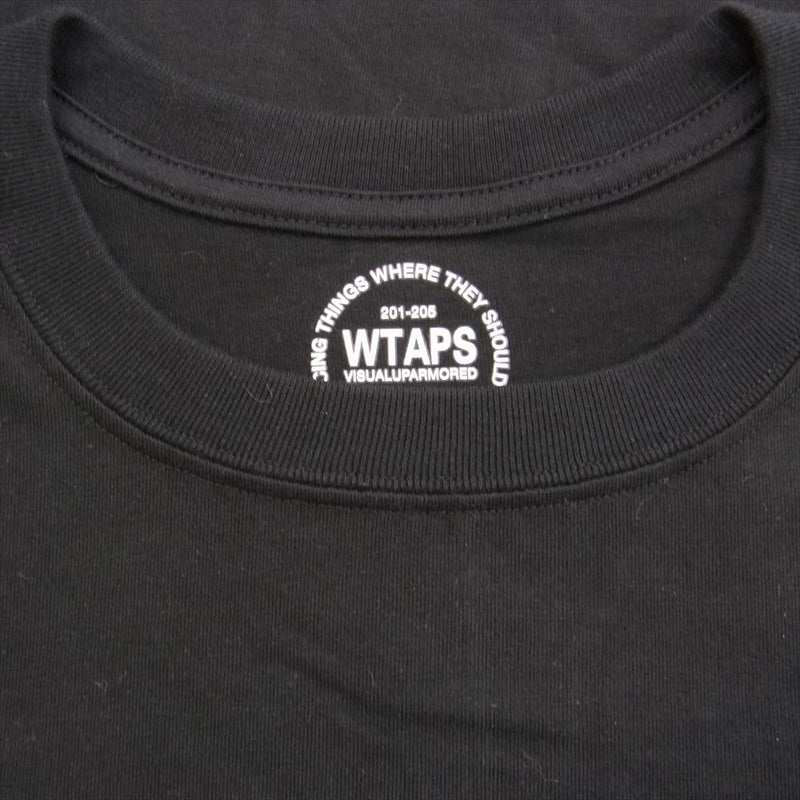 WTAPS ダブルタップス SIGN SS TEE プリント Tシャツ ブラック系 2【中古】