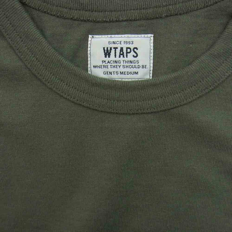 WTAPS ダブルタップス DESIGN SS 06 TEE プリント Tシャツ カーキ系【中古】