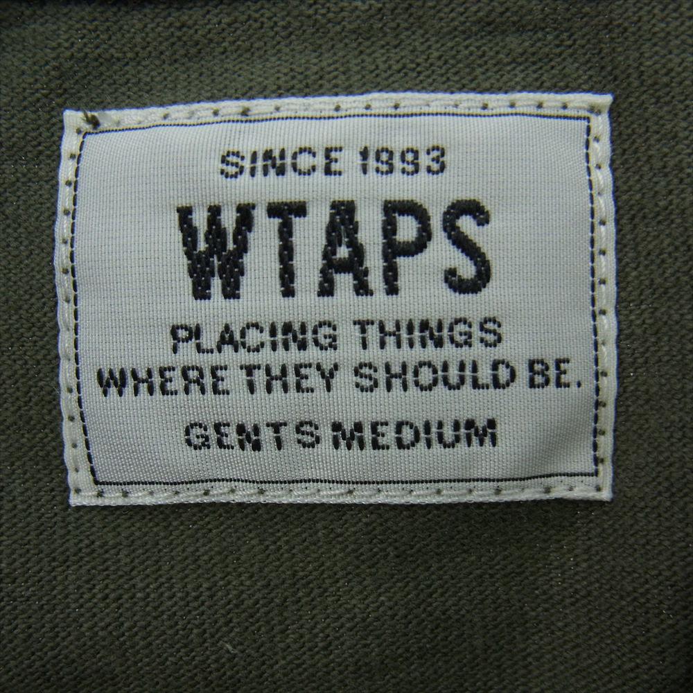 WTAPS ダブルタップス DESIGN SS 06 TEE プリント Tシャツ カーキ系【中古】