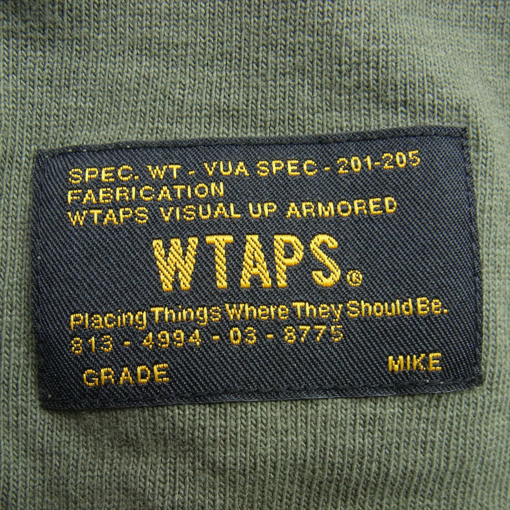 WTAPS ダブルタップス DESIGN SS 06 TEE プリント Tシャツ カーキ系【中古】
