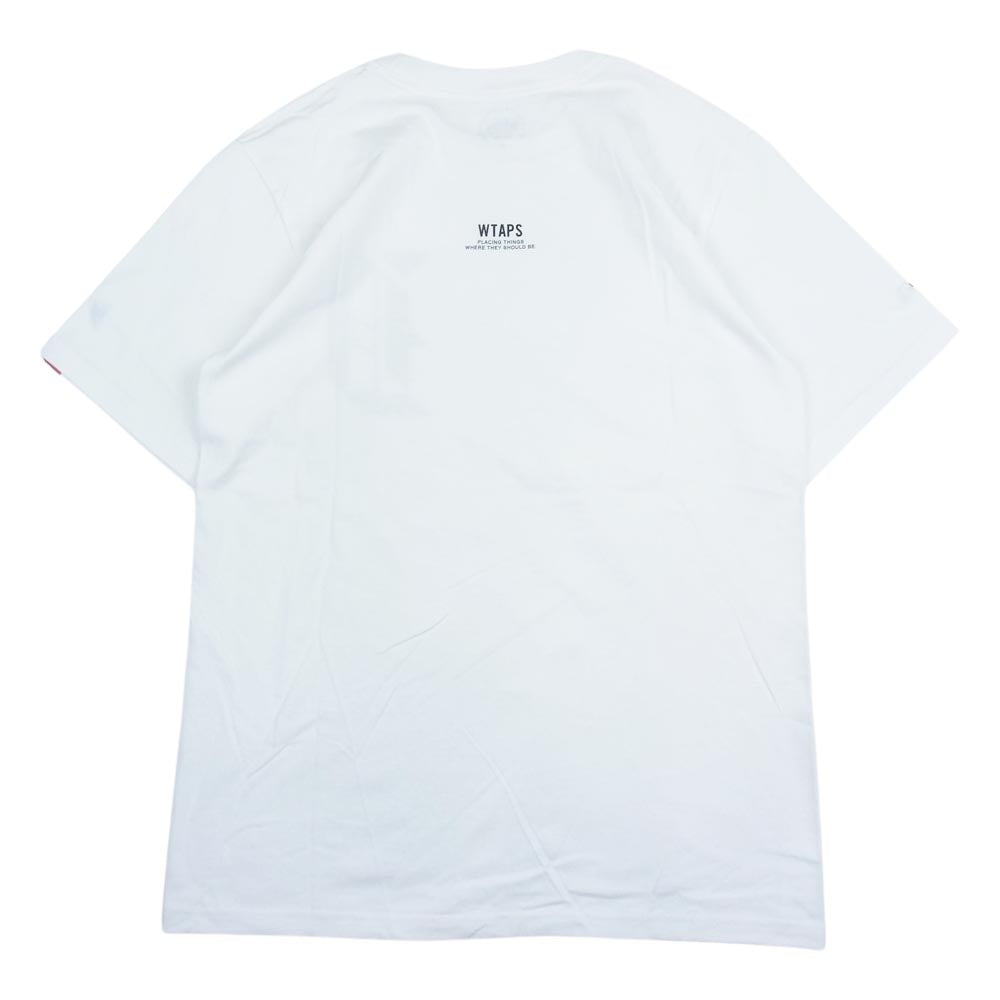 WTAPS ダブルタップス 15SS RAZOR TEE プリント Tシャツ ホワイト系 2【中古】
