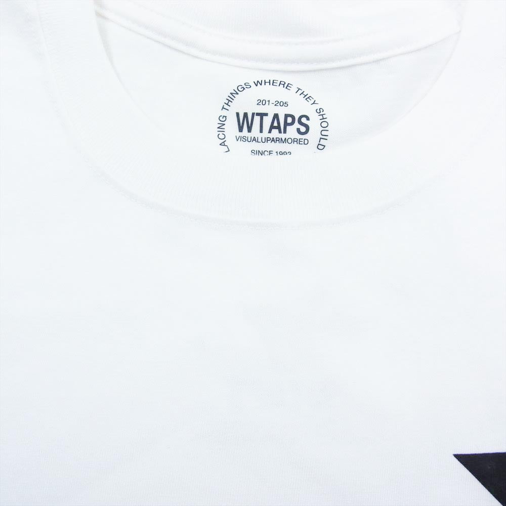 WTAPS ダブルタップス 15SS RAZOR TEE プリント Tシャツ ホワイト系 2【中古】