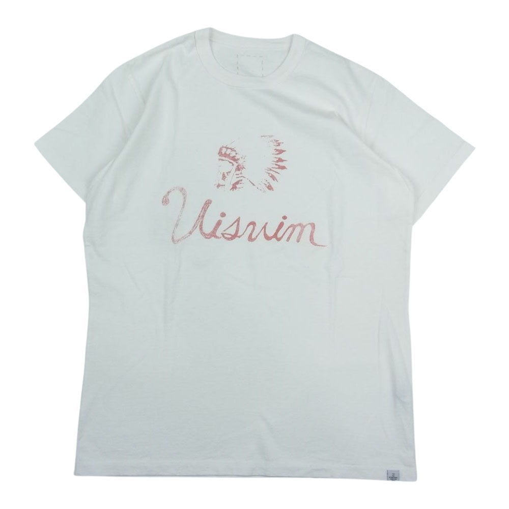 VISVIM ビズビム 0116105010053 indian tee インディアン プリント Tシャツ オフホワイト系 2【中古】