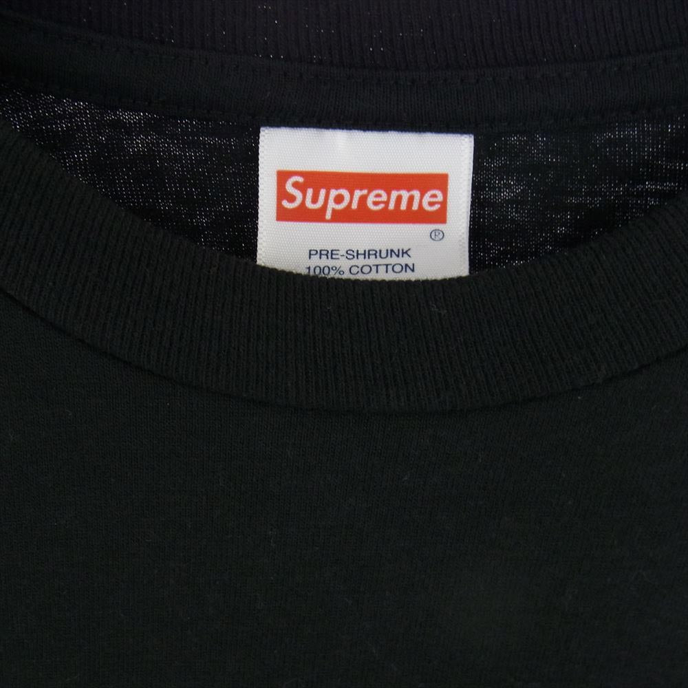 Supreme シュプリーム 17AW Arabic Logo L/S Tee アラビックロゴ ロングスリーブ Tシャツ カットソー ブラック系 M【中古】