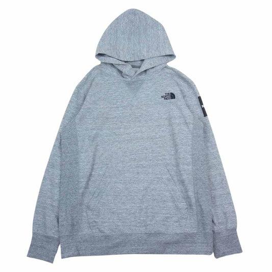 THE NORTH FACE ノースフェイス NT11953 SQUARE LOGO HOODIE スクエアロゴ フーディー パーカー グレー系 L【中古】