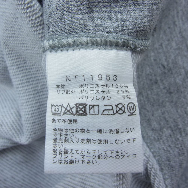 THE NORTH FACE ノースフェイス NT11953 SQUARE LOGO HOODIE スクエアロゴ フーディー パーカー グレー系 L【中古】