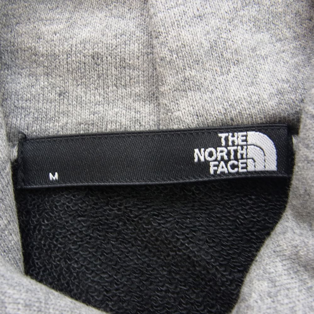 THE NORTH FACE ノースフェイス NT12022R Nuptse Sweat Hoodie ヌプシ スウェット フーディ プルオーバー パーカー グレー系 ブラック系 M【中古】