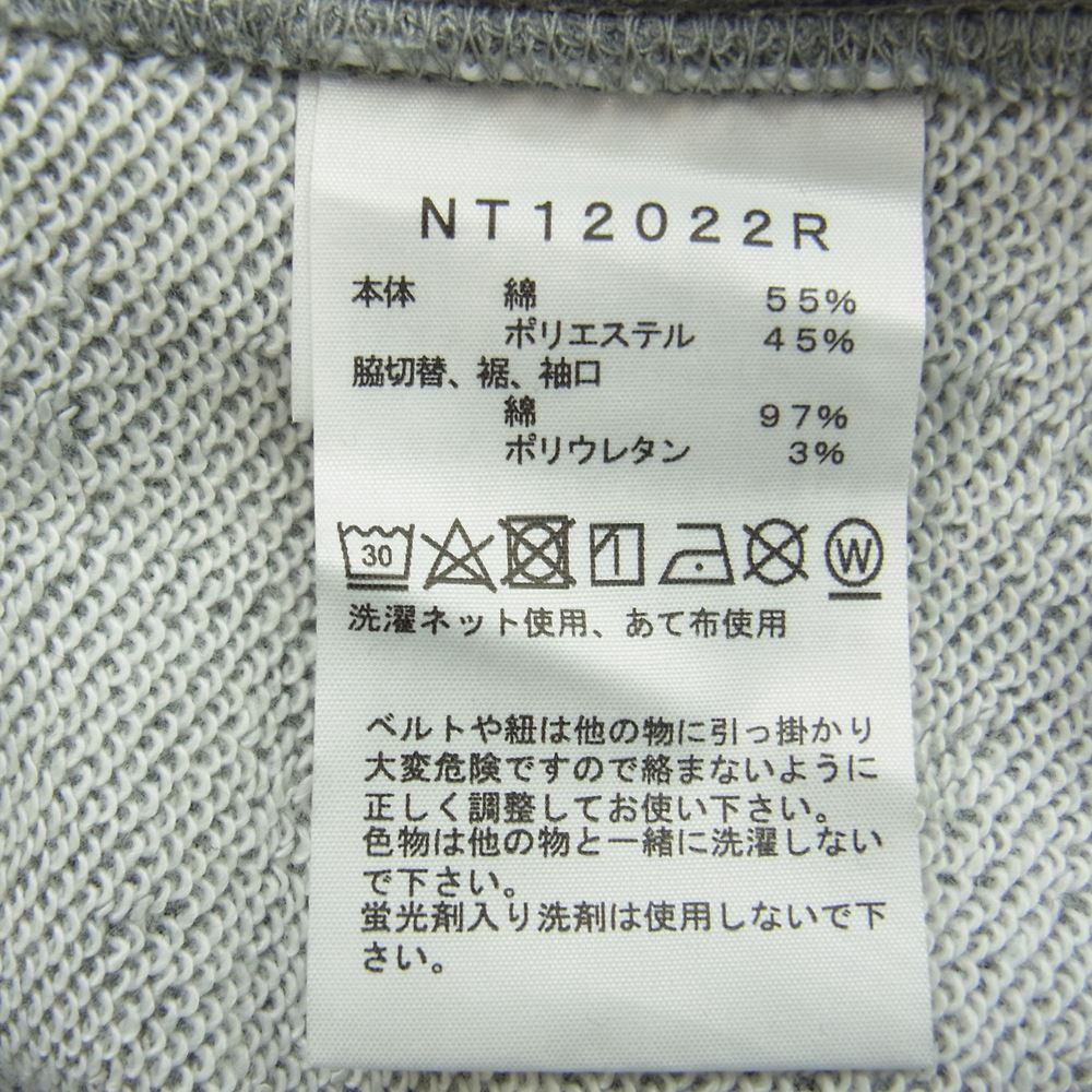 THE NORTH FACE ノースフェイス NT12022R Nuptse Sweat Hoodie ヌプシ スウェット フーディ プルオーバー パーカー グレー系 ブラック系 M【中古】