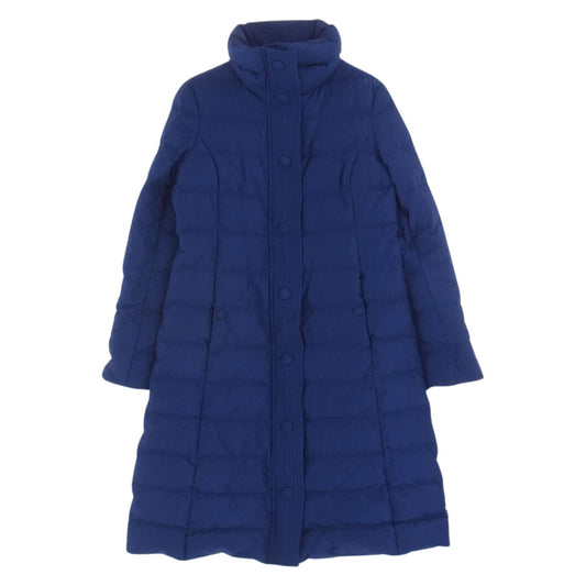 ARMANI COLLEZIONI アルマーニコレッツォーニ water-proof ウォータープルーフ 撥水加工 ロング ダウンコート ダウンジャケット ブルー系 40【中古】
