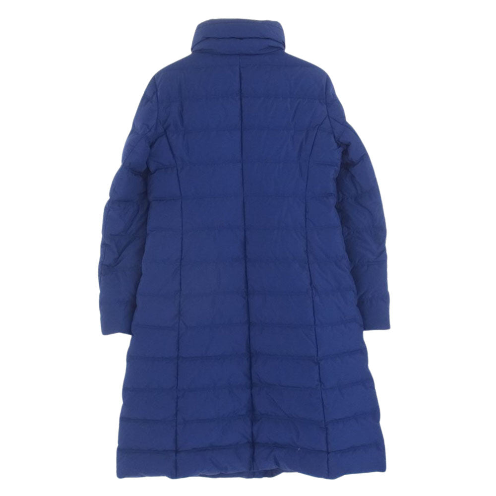 ARMANI COLLEZIONI アルマーニコレッツォーニ water-proof ウォータープルーフ 撥水加工 ロング ダウンコート ダウンジャケット ブルー系 40【中古】