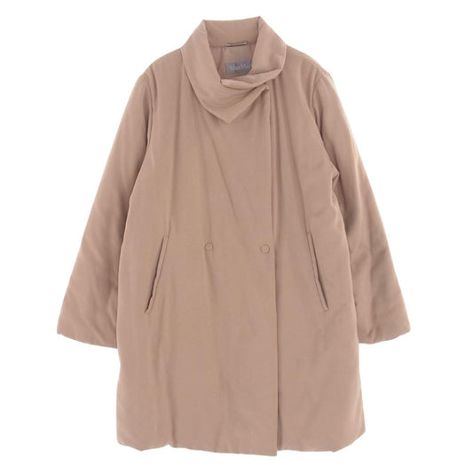 MAX MARA マックスマーラ 銀タグ イタリア製 中綿 インサレーション オーバーサイズ コート ベージュ系 38【中古】