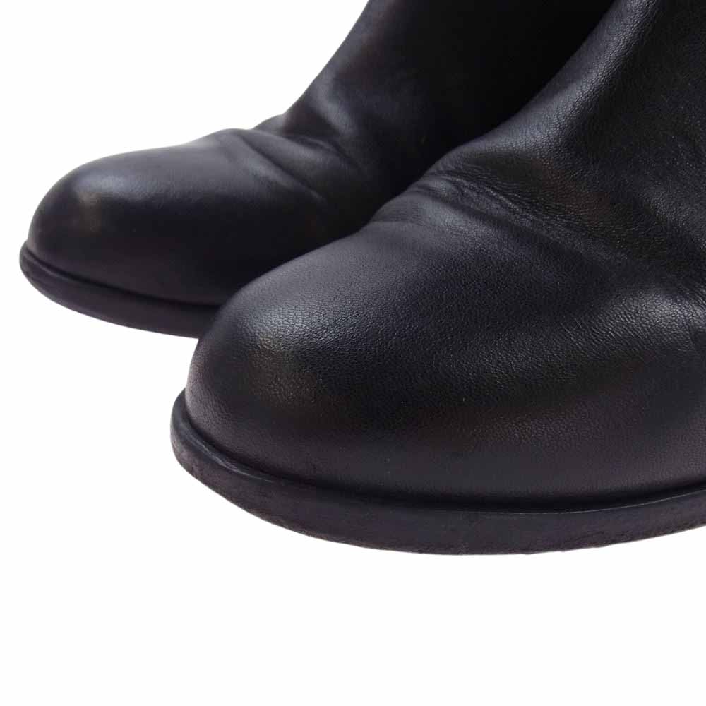 CHANEL シャネル ココマーク レザー ヒール ショートブーツ アンクルブーツ ブラック系 39C【中古】