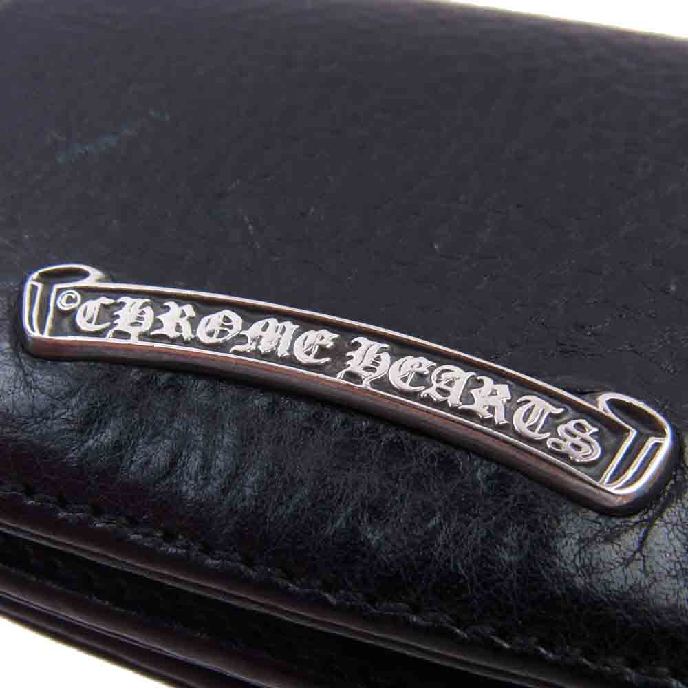 CHROME HEARTS クロムハーツ（原本有） CARD CASE 3PKT WD V1 3ポケット カード ケース 名刺入れ ブラック系【中古】