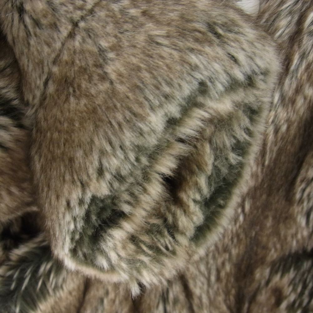 ダブレット 18AW 18AW-04BL41-1 WISM別注 ANIMAL HAND-PRINTED FUR JACKET ペインテッドジャケットフクロウ オウル マルチカラー系 SMALL【中古】