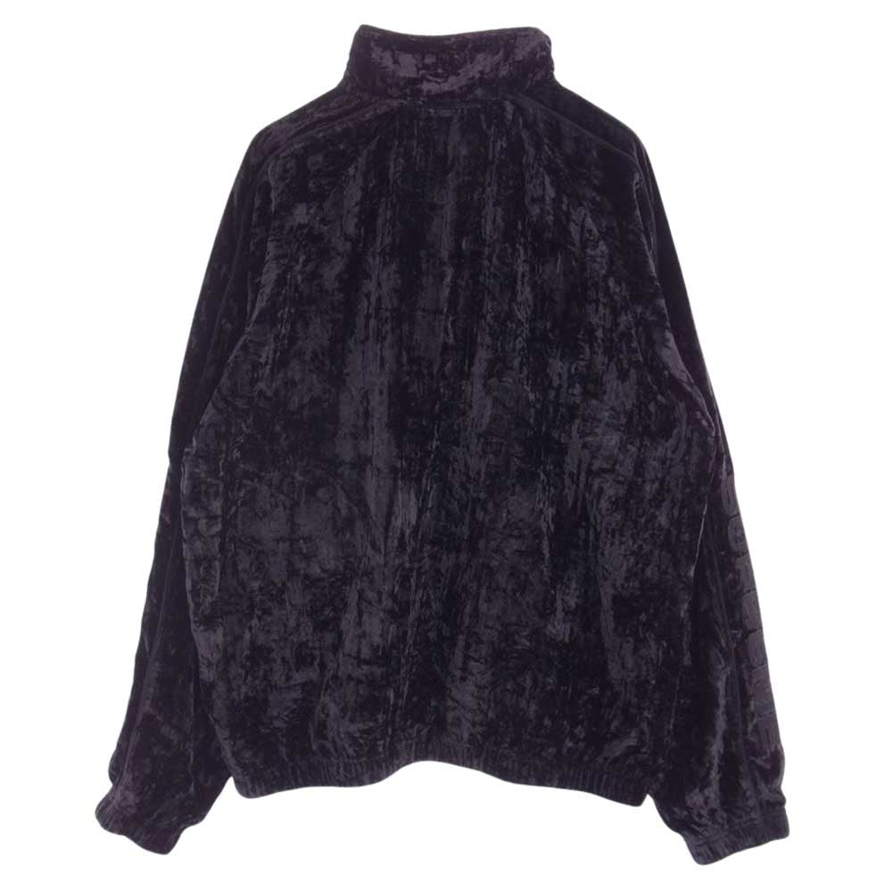Supreme シュプリーム 23AW Crushed Velvet Track Jacket クラッシュド ベルベット トラック ジャケット ブラック系 M【新古品】【未使用】【中古】