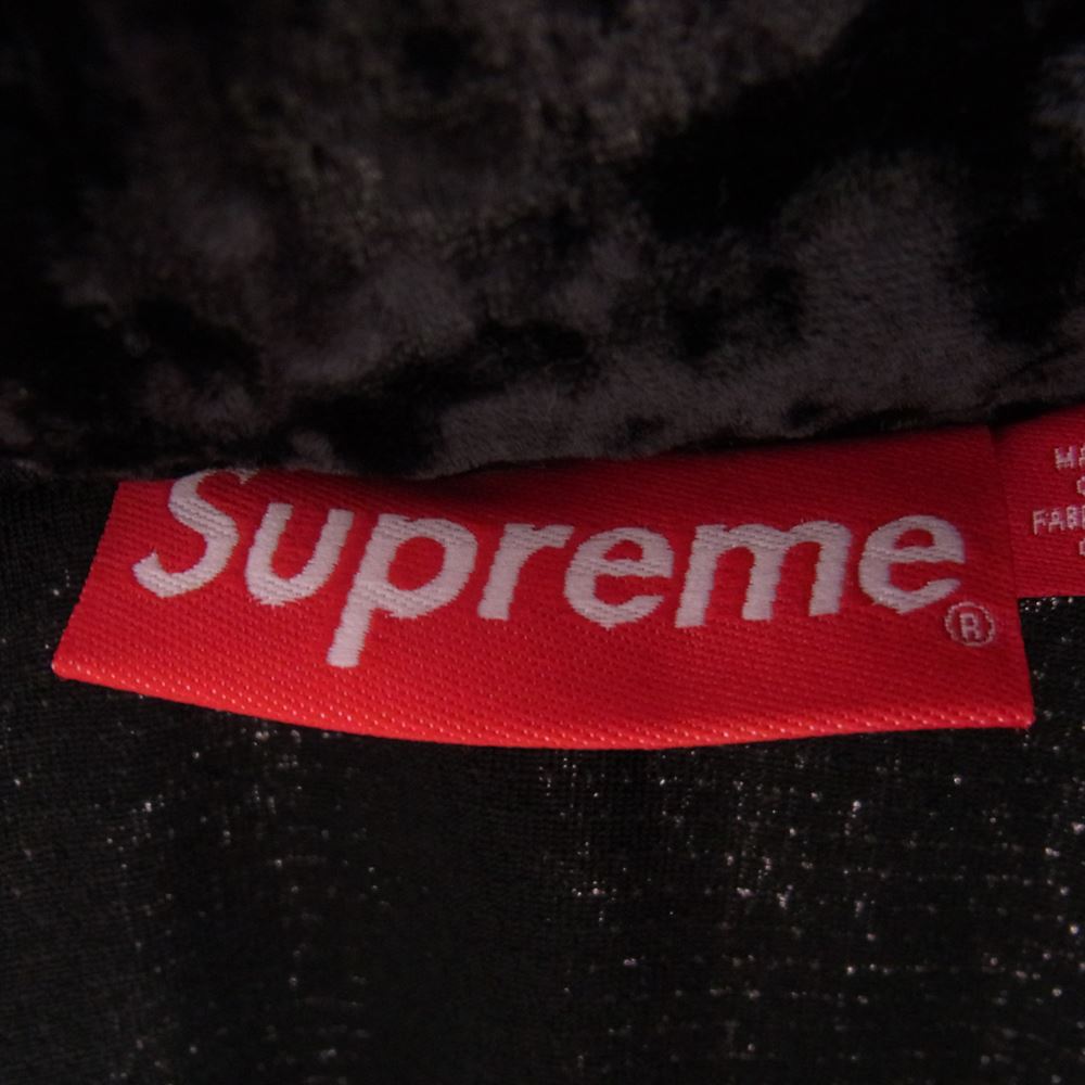 Supreme シュプリーム 23AW Crushed Velvet Track Jacket クラッシュド ベルベット トラック ジャケット ブラック系 M【新古品】【未使用】【中古】