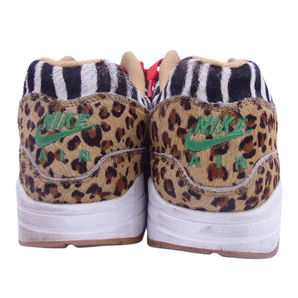 NIKE ナイキ AQ0928-700 × ATMOS アトモス AIR MAX 1 DLX エア マックス ハラコ レオパード スニーカー マルチカラー系 27.5cm【中古】