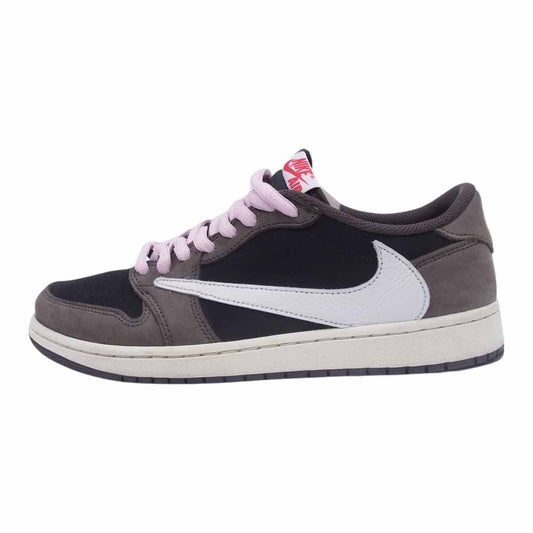 NIKE AIR JORDAN ナイキ ジョーダン CQ4277-001 × TRAVIS SCOTT AIR JORDAN 1 LOW OG SP-T トラビス スコット エアジョーダン1 ローカット スニーカー ブラック系 27.5cm【中古】