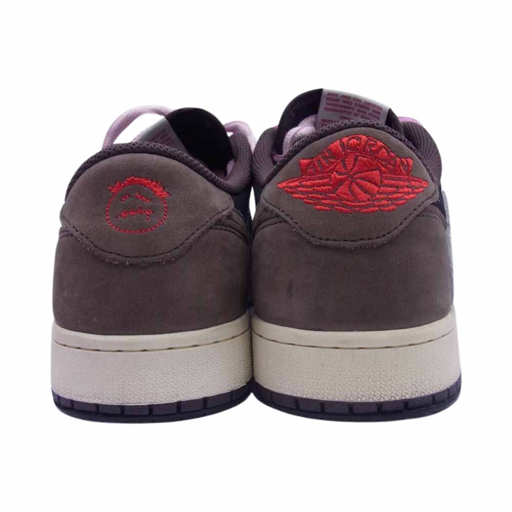 NIKE AIR JORDAN ナイキ ジョーダン CQ4277-001 × TRAVIS SCOTT AIR JORDAN 1 LOW OG SP-T トラビス スコット エアジョーダン1 ローカット スニーカー ブラック系 27.5cm【中古】