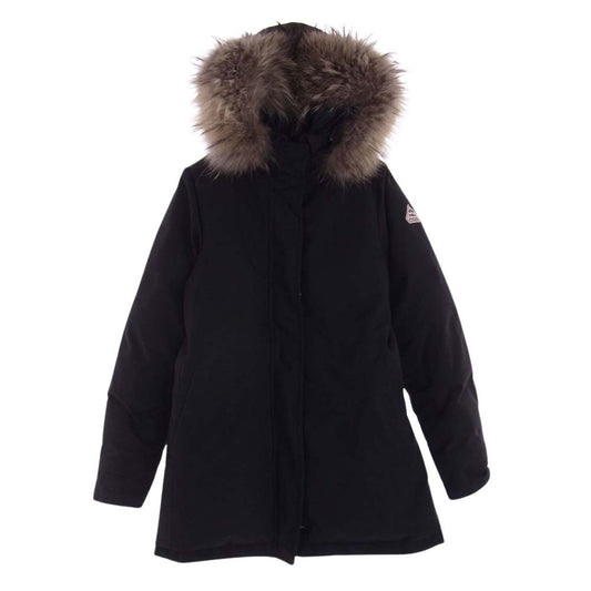 Pyrenex ピレネックス HWK041 BORDEAUX ボルドー ファー付き ダウン ジャケット ブラック系 JP38/FR36【中古】