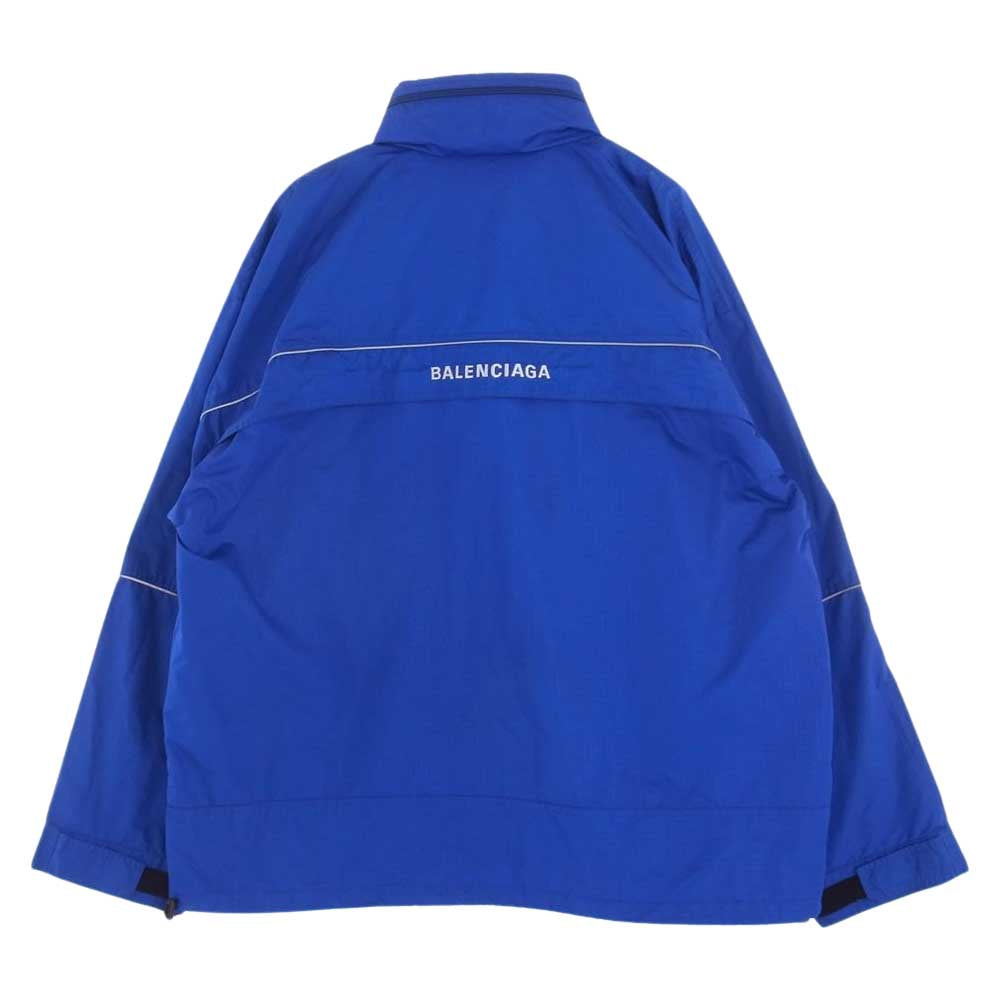 BALENCIAGA バレンシアガ 19SS 556229 TYD33 アノラック ナイロン ウィンド ブレーカー ブルゾン ブルー系 46【中古】
