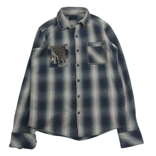 ザックバルガス スタッズ 長袖 シャツ グレー系 L【中古】