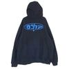 NIKE ナイキ SP220812SAA × OFF-WHITE オフ ホワイト 刺繍 ロゴ FLC プルオーバー パーカー インディゴブルー系 M【中古】