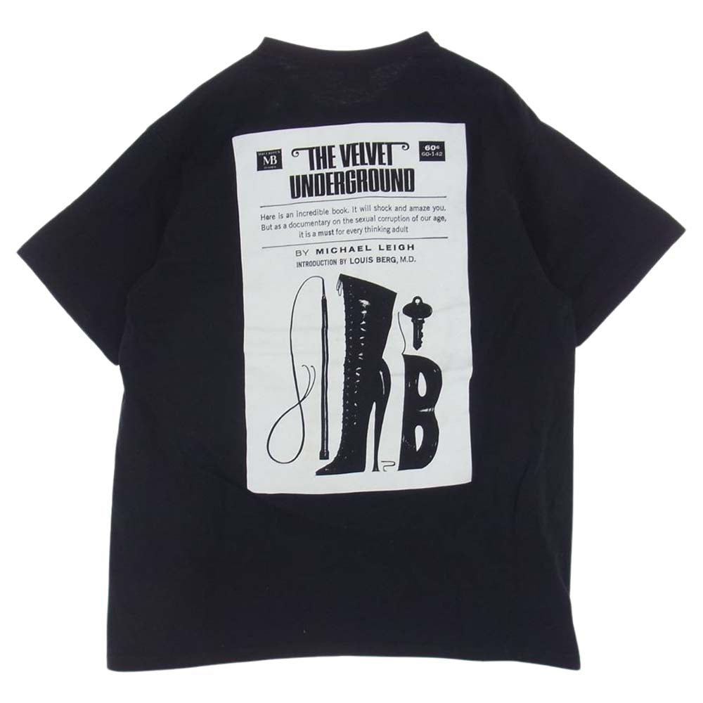 Supreme シュプリーム 19AW × Velvet underground ヴェルヴェットアンダーグラウンド プリント Tシャツ ブラック系 L【中古】
