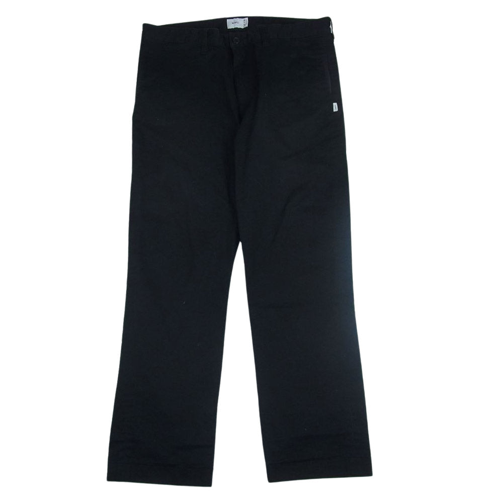 WTAPS ダブルタップス 18AW 182TQDT-PTM02 KHAKI TIGHT TROUSERS. CHINO カーキ タイト トラウザーズ チノ パンツ ブラック系 04【中古】