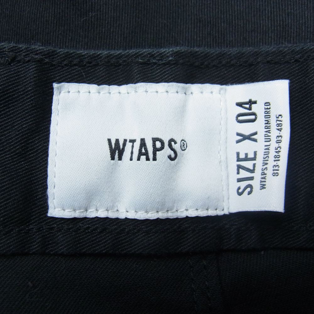 WTAPS ダブルタップス 18AW 182TQDT-PTM02 KHAKI TIGHT TROUSERS. CHINO カーキ タイト トラウザーズ チノ パンツ ブラック系 04【中古】