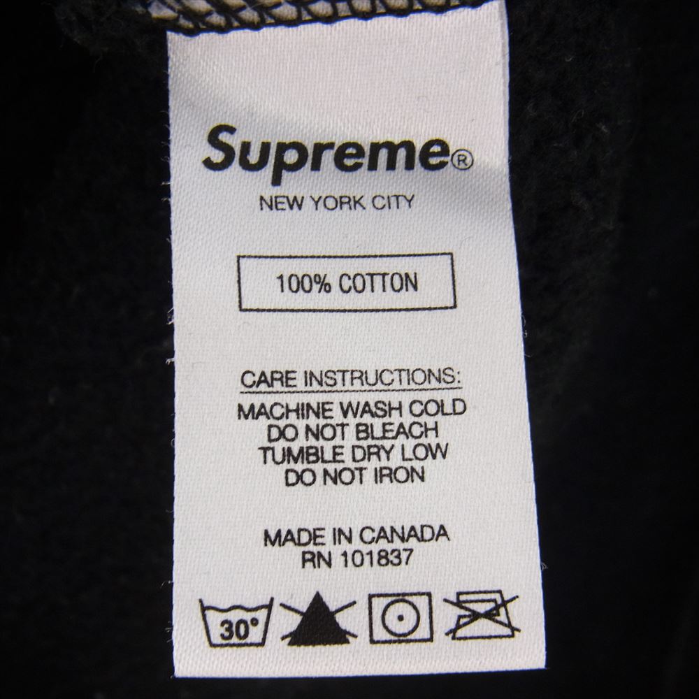 Supreme シュプリーム 19AW × Velvet underground ヴェルヴェットアンダーグラウンド hooded sweatshirt フーデッド スウェットシャツ パーカー ブラック系【中古】