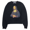 OFF-WHITE オフホワイト 20AW OMBA035F20FLE004 BLURRED MONALISA SWEATSHIRT モナリザ グラフィック クルーネック スウェット プリント クロスドアロー ブラック系 M【中古】