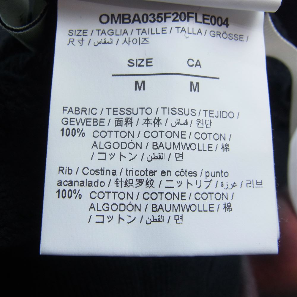 OFF-WHITE オフホワイト 20AW OMBA035F20FLE004 BLURRED MONALISA SWEATSHIRT モナリザ グラフィック クルーネック スウェット プリント クロスドアロー ブラック系 M【中古】