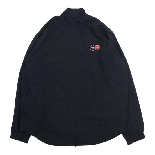 BALENCIAGA バレンシアガ 20SS 622002-TI050 Credit Card Logo Windbreaker クレジットカード ロゴ ウィンドブレーカー ジャケット ブラック系 46【中古】