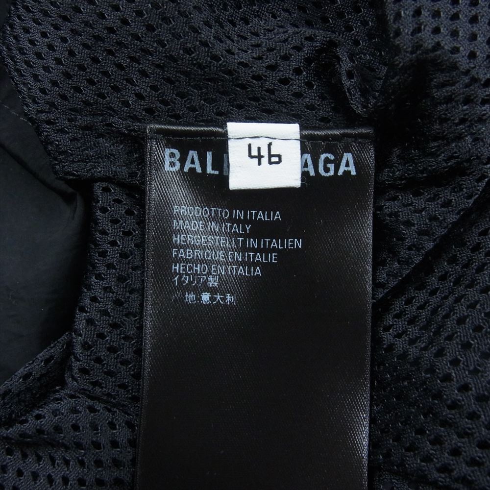 BALENCIAGA バレンシアガ 20SS 622002-TI050 Credit Card Logo Windbreaker クレジットカード ロゴ ウィンドブレーカー ジャケット ブラック系 46【中古】